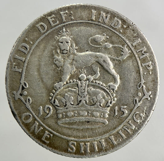 1915 George V Shilling Silver Coin | Fine Collectable Grade