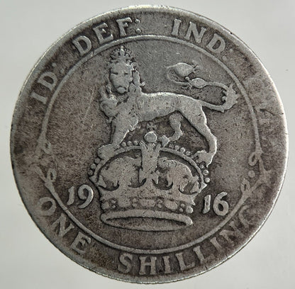 1916 George V Shilling Silver Coin | Collectable Grade