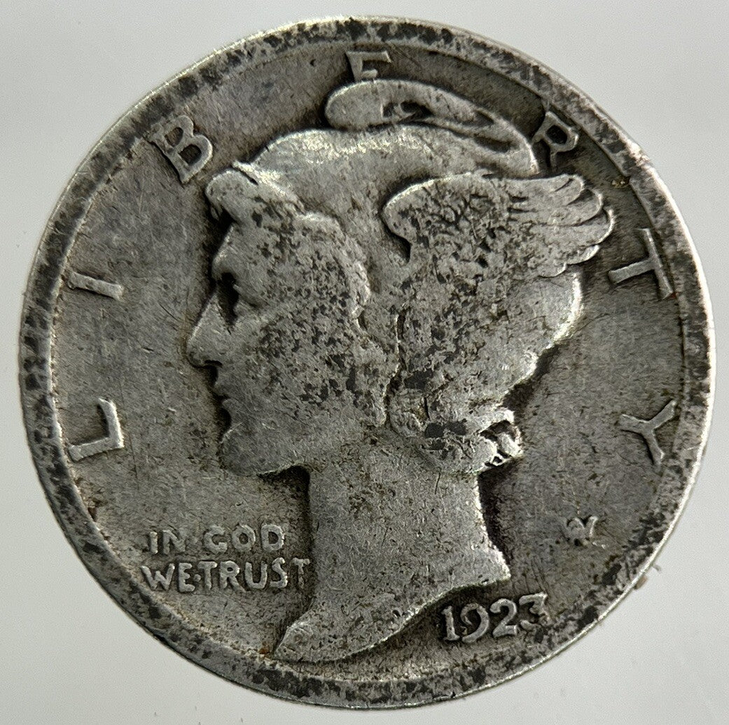 1923 US USA Mercury Dime Silver Coin | Collectable Grade