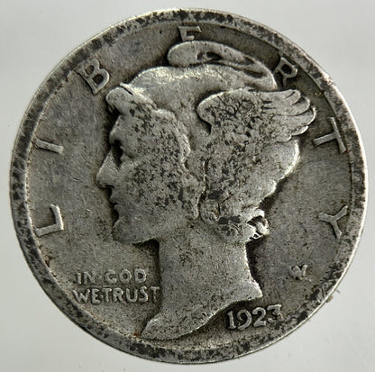 1923 US USA Mercury Dime Silver Coin | Collectable Grade