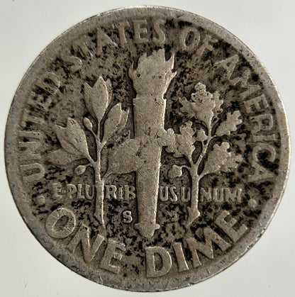 1948-S US USA Roosevelt Dime Silver Coin | Collectable Grade