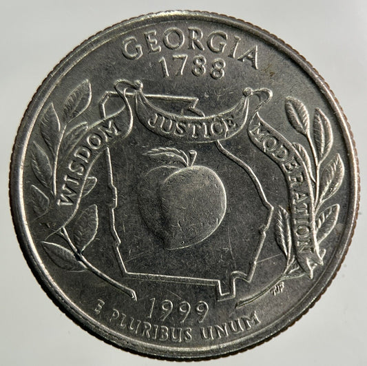 1999 US USA Quarter Dollar Coin | Fine Collectable Grade