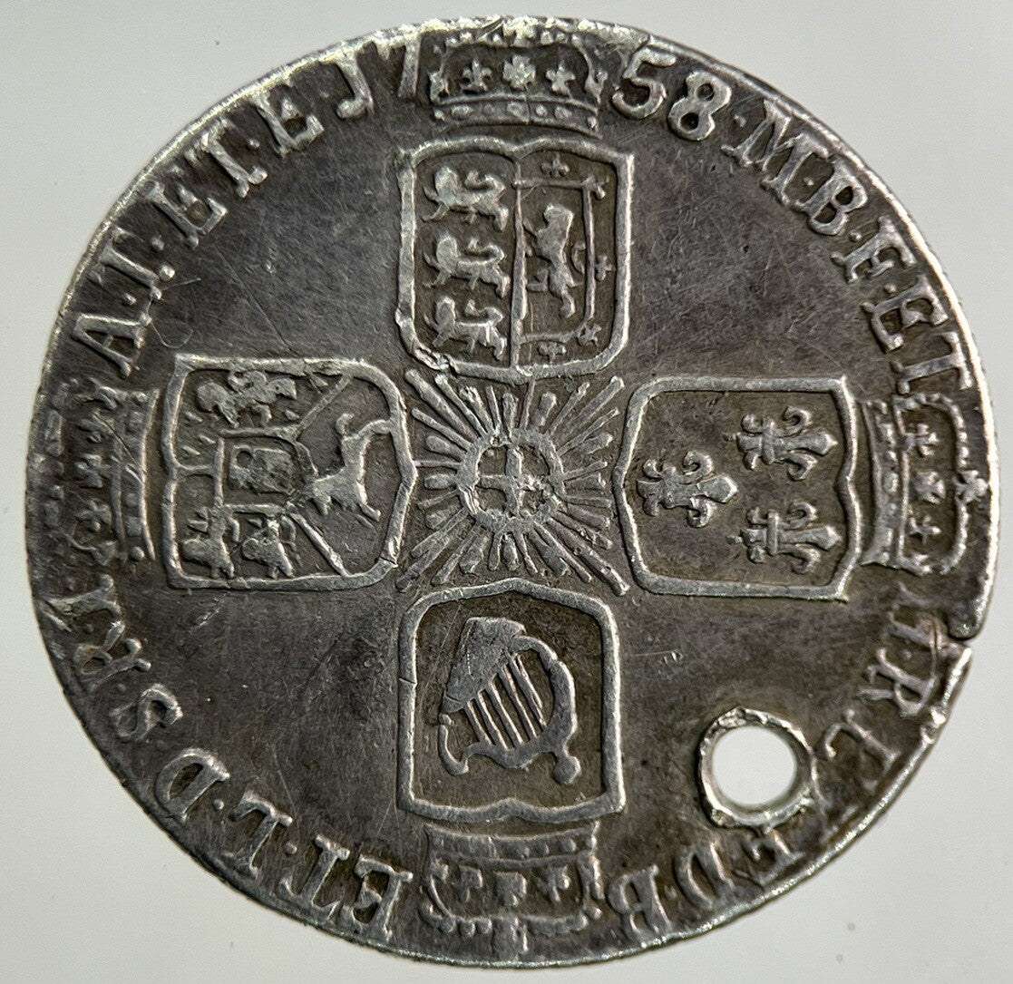 1758 George II 2nd Sixpence Silver Coin | Fine Collectable Grade
