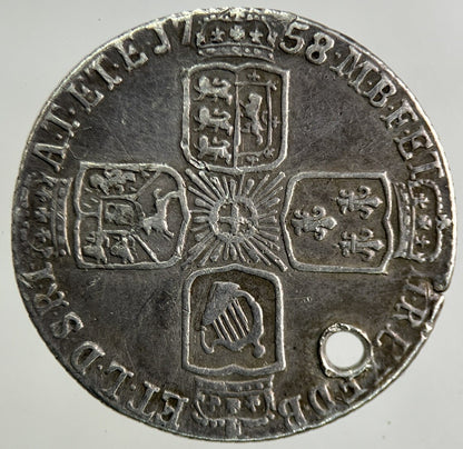 1758 George II 2nd Sixpence Silver Coin | Fine Collectable Grade