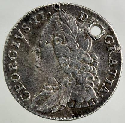 1758 George II 2nd Sixpence Silver Coin | Fine Collectable Grade