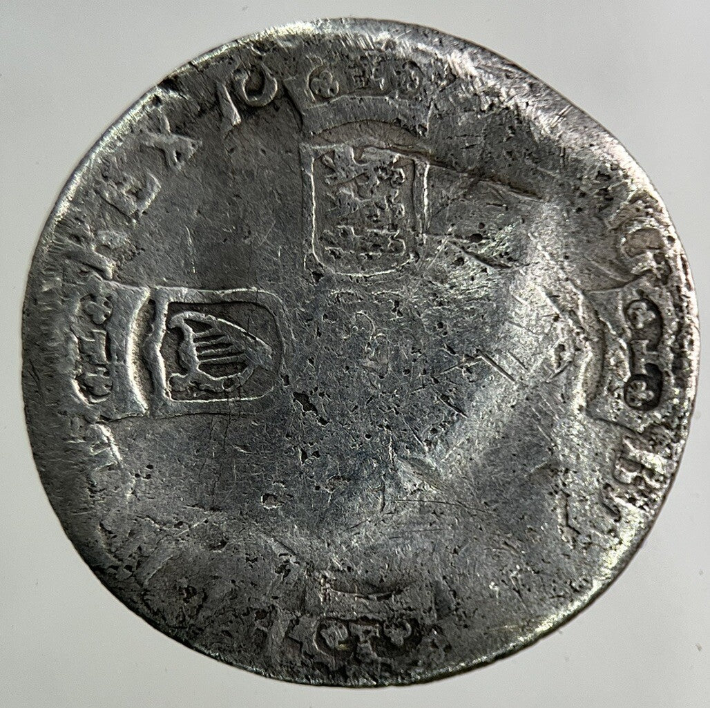 British William III 3rd Sixpence Silver Coin | Fair Grade