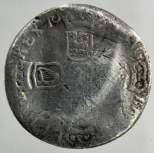 British William III 3rd Sixpence Silver Coin | Fair Grade