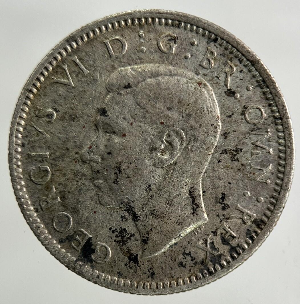 1942 George VI Sixpence Silver Coin | Fine Collectable Grade