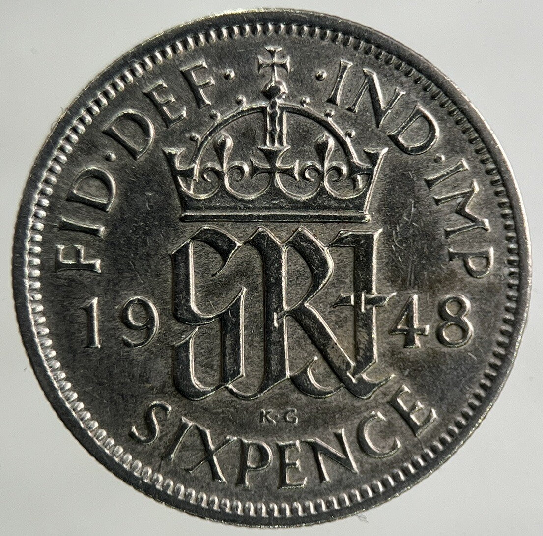 1948 George VI Sixpence Coin | Fine Collectable Grade
