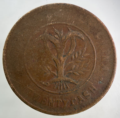 Old Republic Of China 20 Cash Coin | Collectable Grade