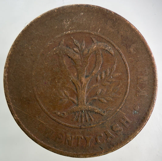 Old Republic Of China 20 Cash Coin | Collectable Grade