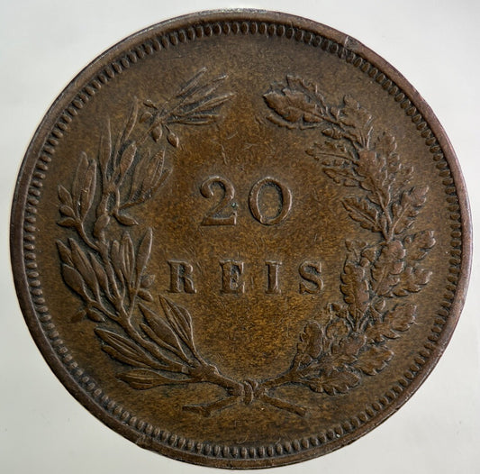 1892 Portugal 20 XX Reis Coin | Very High Grade