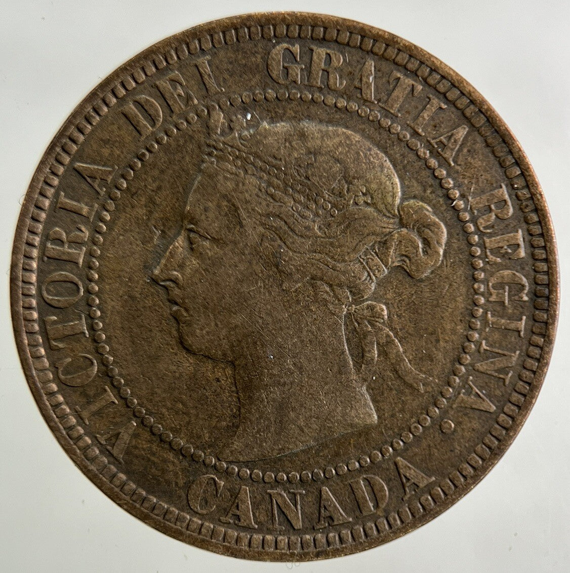 1886 Canada One Cent Coin | Fine Collectable Grade