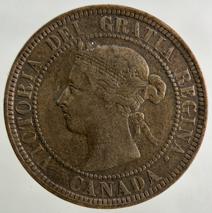 1886 Canada One Cent Coin | Fine Collectable Grade
