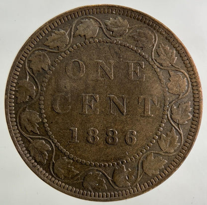 1886 Canada One Cent Coin | Fine Collectable Grade