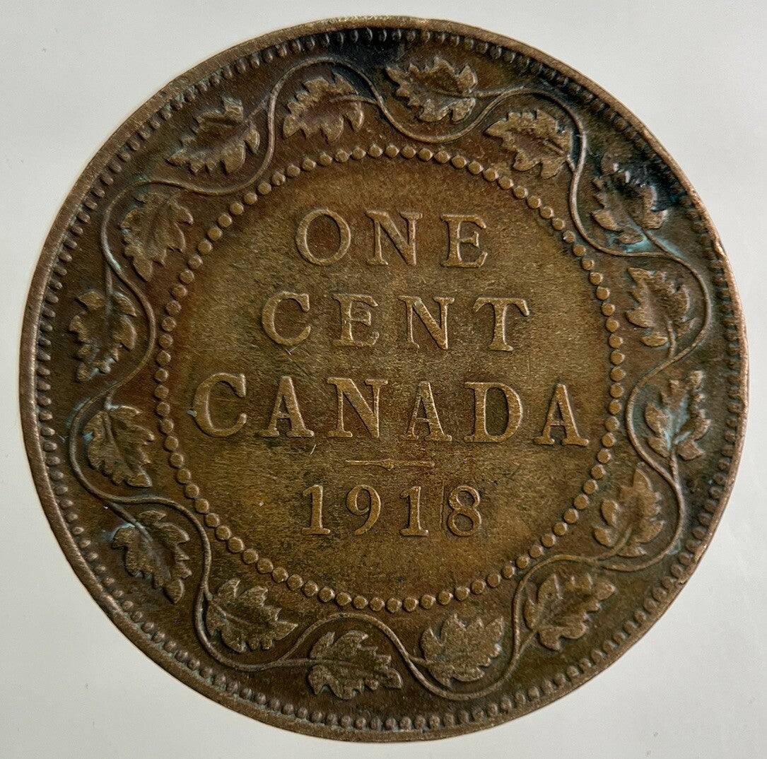 1918 Canada One Cent Coin | Fine Collectable Grade