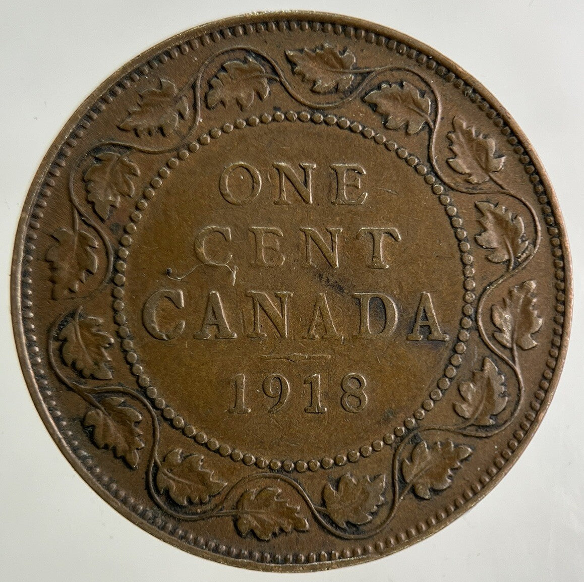 1918 Canada One Cent Coin | Fine Collectable Grade