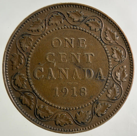 1918 Canada One Cent Coin | Fine Collectable Grade
