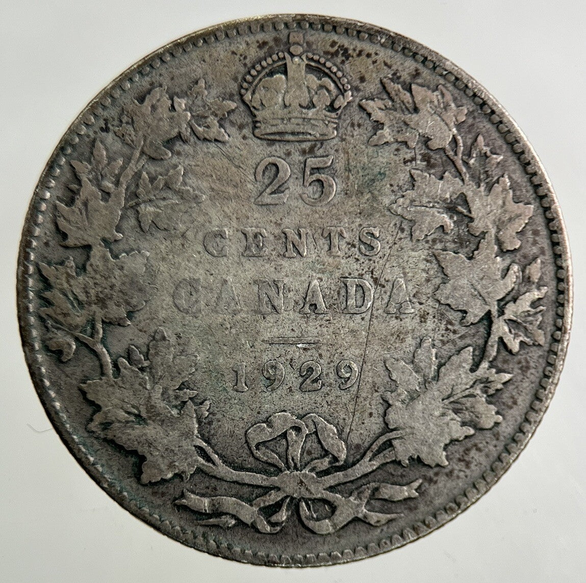 1929 Canada 25 Cents Silver Coin | Collectable Grade