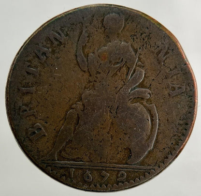 1672 Charles II 2nd Farthing Coin | Fine Collectable Grade