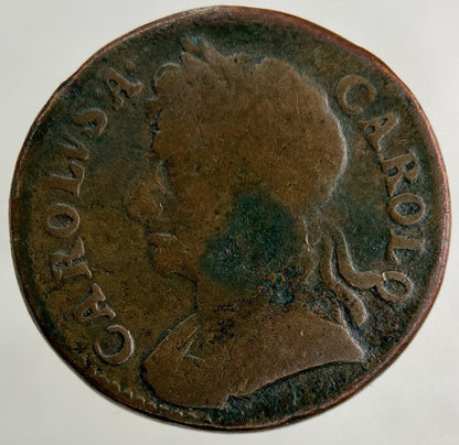 1673 Charles II 2nd Farthing Coin | Fine Collectable Grade