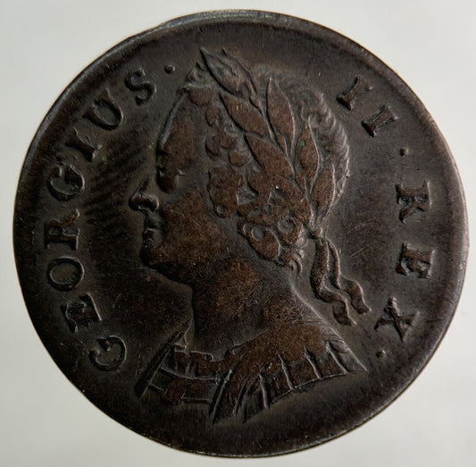 1741 George II 2nd Farthing Coin | Very High Grade