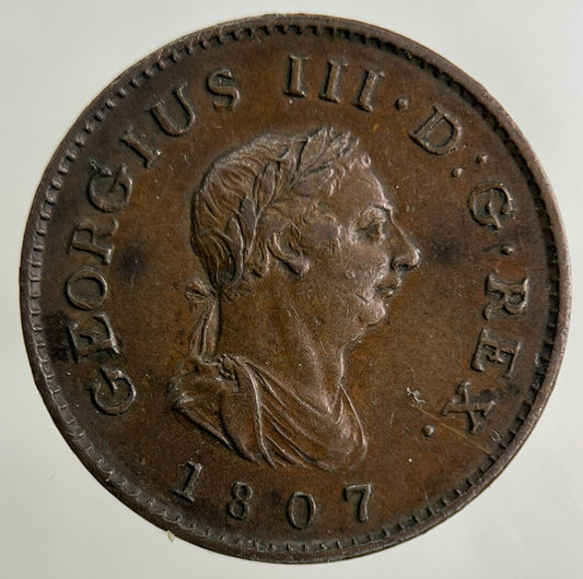 1807 George III 3rd Farthing Coin | Very High Grade