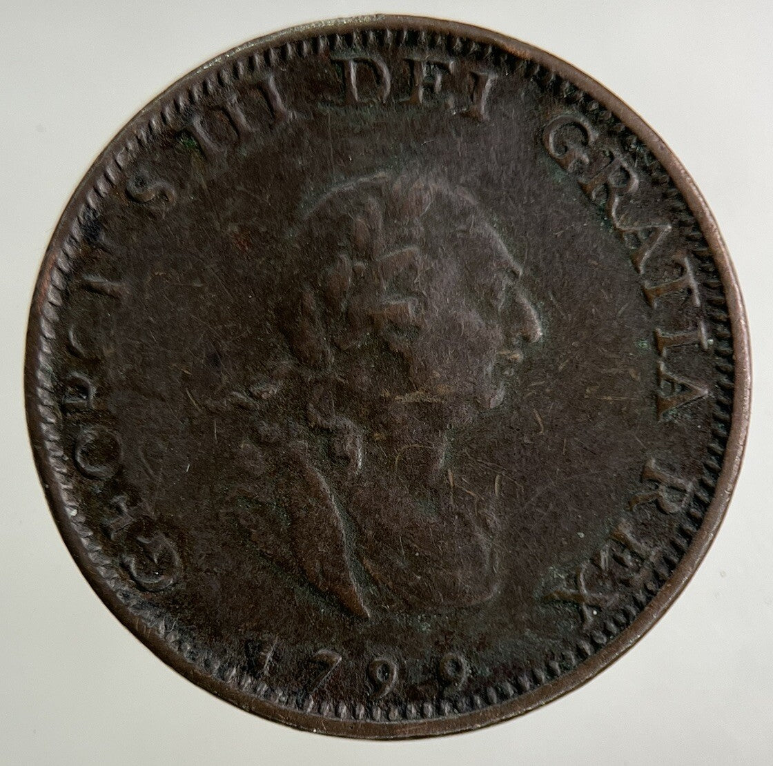 1799 George III 3rd Farthing Coin | Fine Collectable Grade