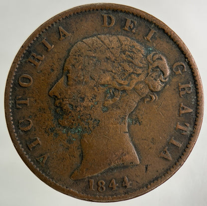 1844 Victoria Half-Penny Coin | Collectable Grade