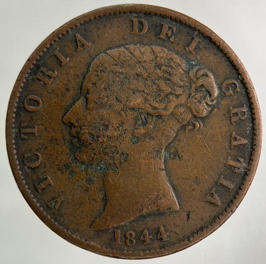 1844 Victoria Half-Penny Coin | Collectable Grade