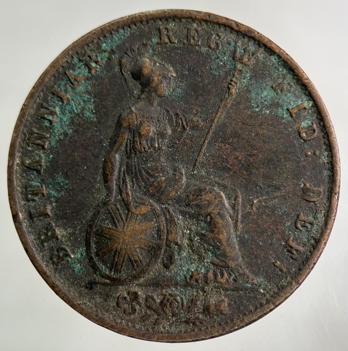 1853 Victoria Half-Penny Coin | Very High Grade