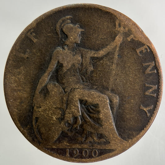 1900 Victoria Half-Penny Coin | Collectable Grade