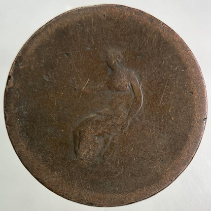 1807 George III 3rd Half-Penny Coin | Worn Grade