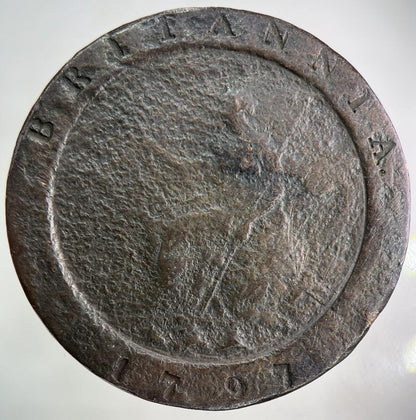 1797 George III 3rd Cartwheel Two-Pence Coin | Collectable Grade