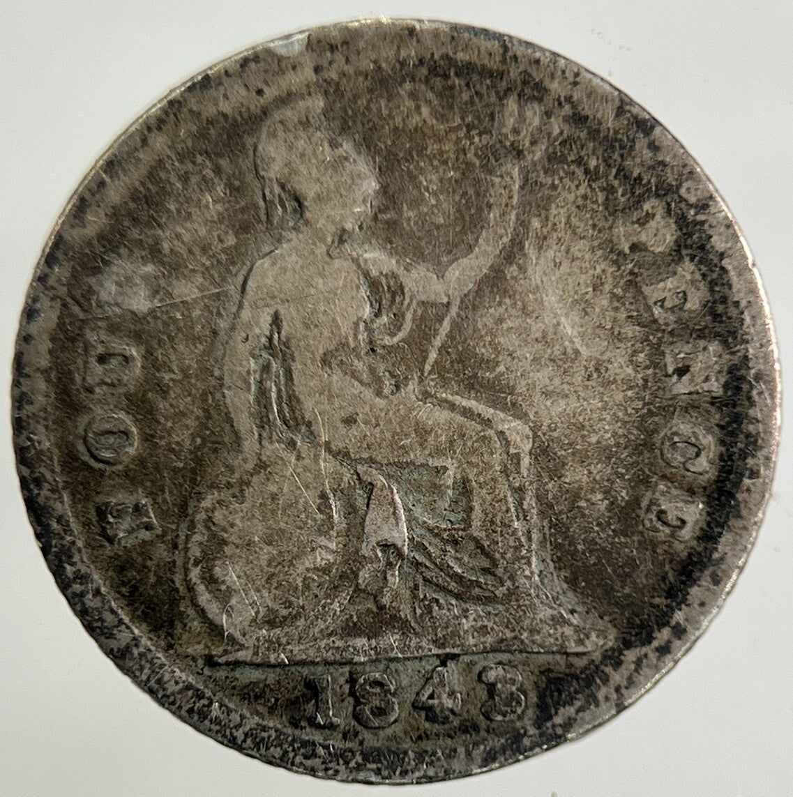 1843 Victoria Four-Pence Groat Silver Coin | Collectable Grade