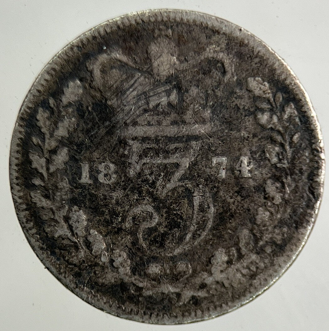 1874 Victoria Threepence Silver Coin | Collectable Grade