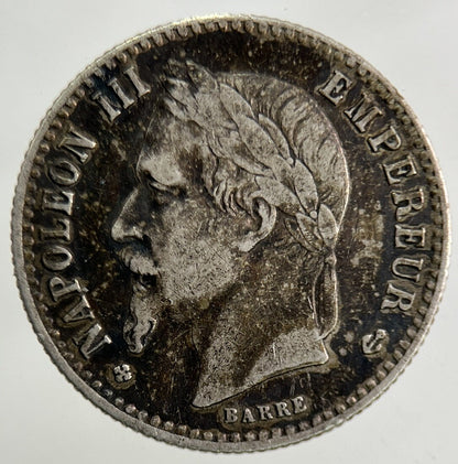 1864 France 50 Centimes Silver Coin | Fine Collectable Grade