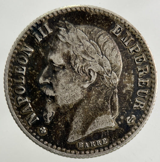 1864 France 50 Centimes Silver Coin | Fine Collectable Grade