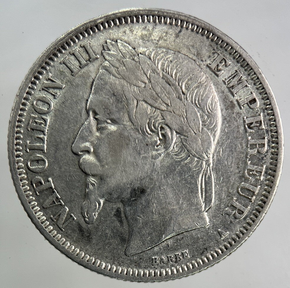 1868 France 2 Francs Silver Coin | Fine Collectable Grade