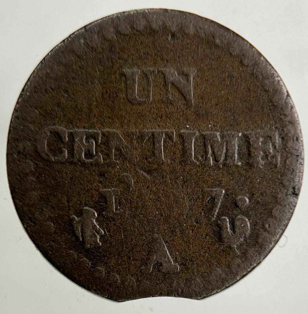 France Un 1 Centime L’an 7 Coin | Fine Collectable Grade