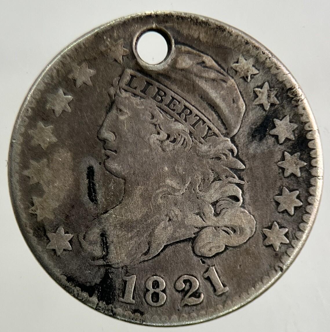 1821 US USA One Dime Silver Coin | Fine Collectable Grade