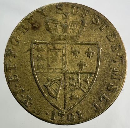 1701 George III 3rd Gaming Token Coin | Fine Collectable Grade