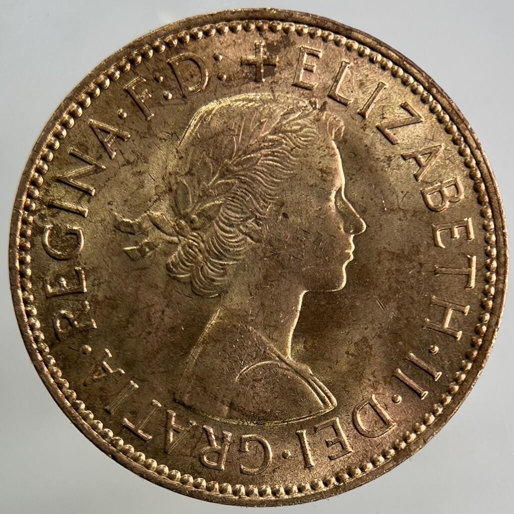 1966 Elizabeth II 2nd Half-Penny Coin | Very Fine Grade