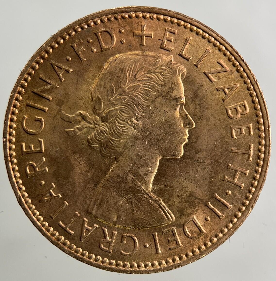 1966 Elizabeth II 2nd Half-Penny Coin | Very Fine Grade