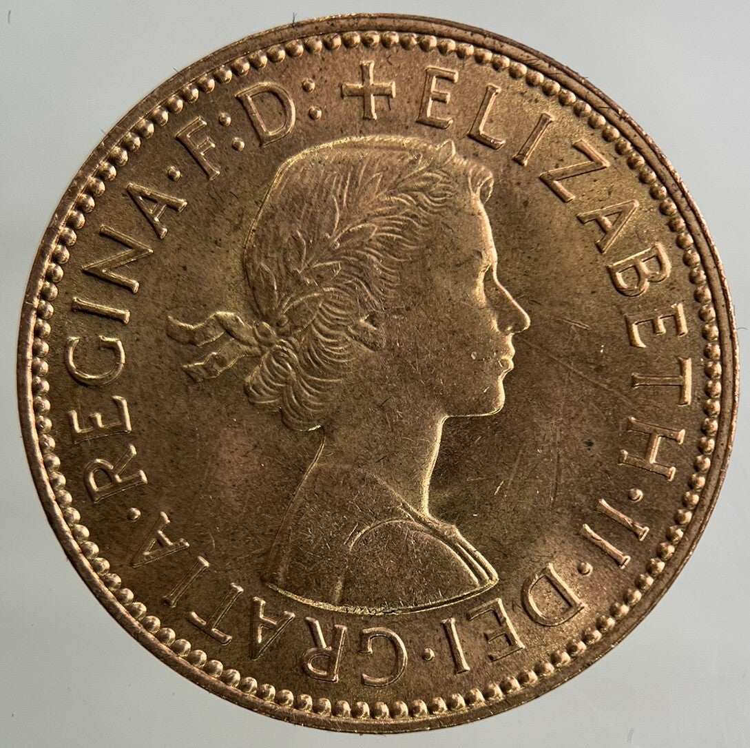 1966 Elizabeth II 2nd Half-Penny Coin | Very Fine Grade
