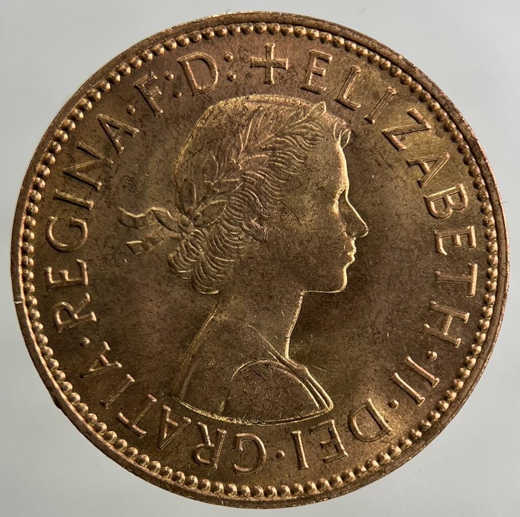 1966 Elizabeth II 2nd Half-Penny Coin | Very Fine Grade