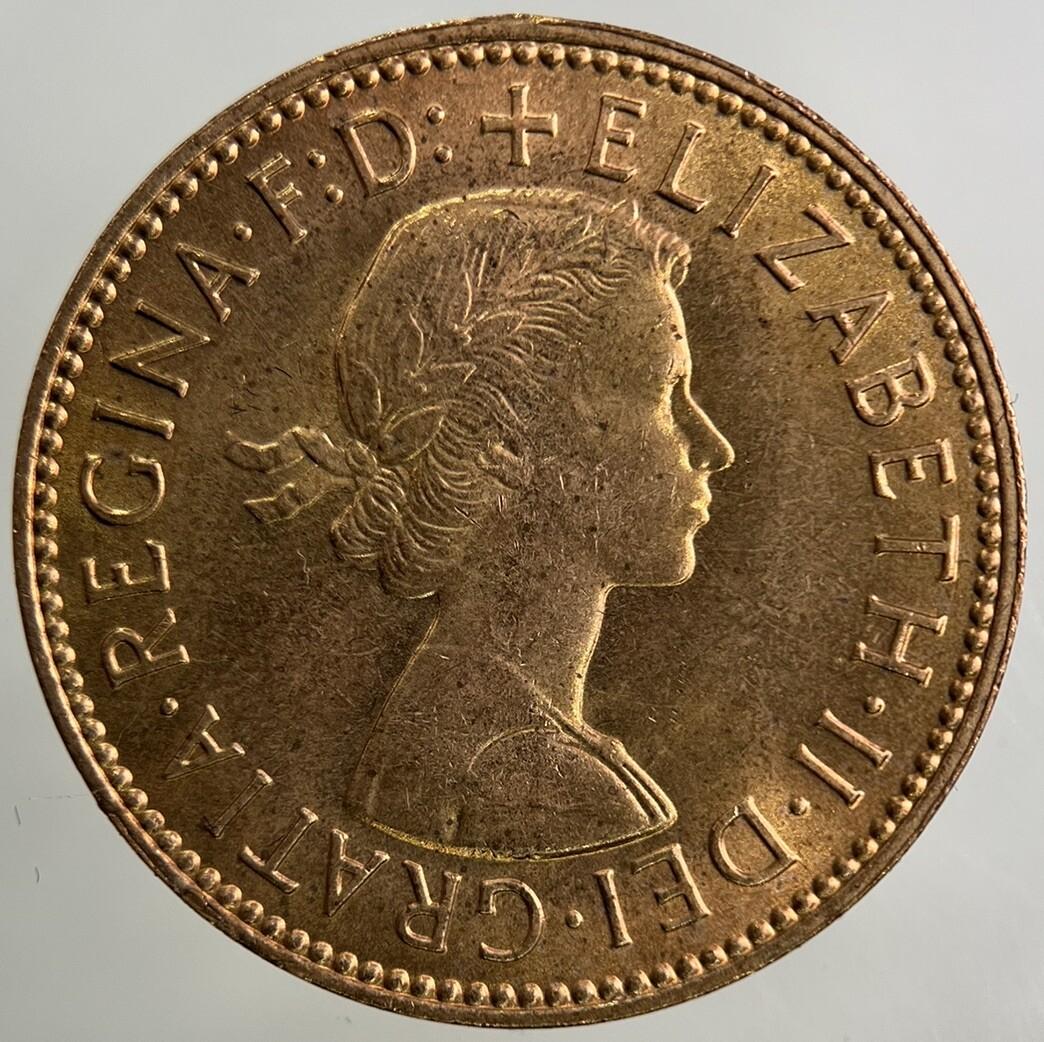 1966 Elizabeth II 2nd Half-Penny Coin | Very Fine Grade