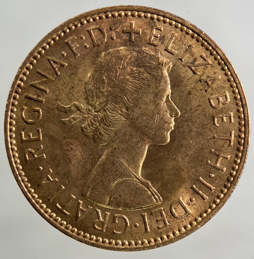 1966 Elizabeth II 2nd Half-Penny Coin | Very Fine Grade