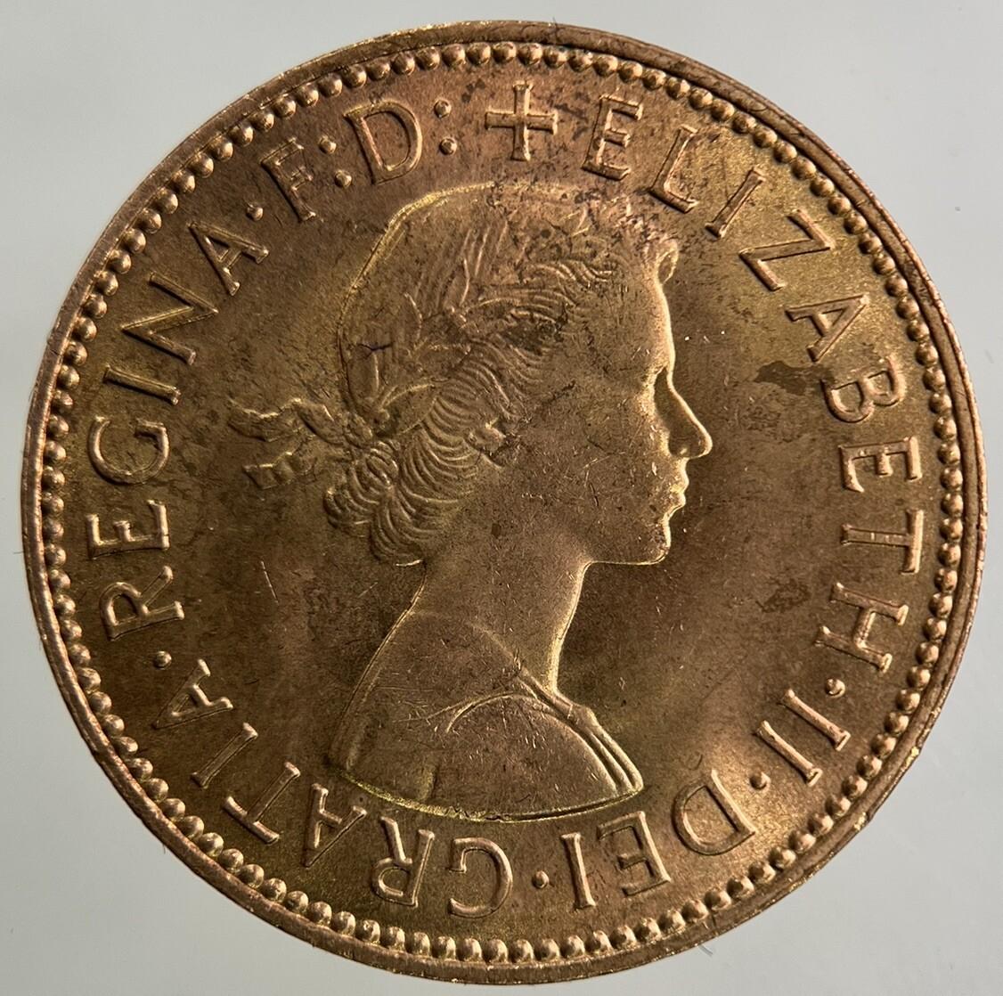 1966 Elizabeth II 2nd Half-Penny Coin | Very Fine Grade