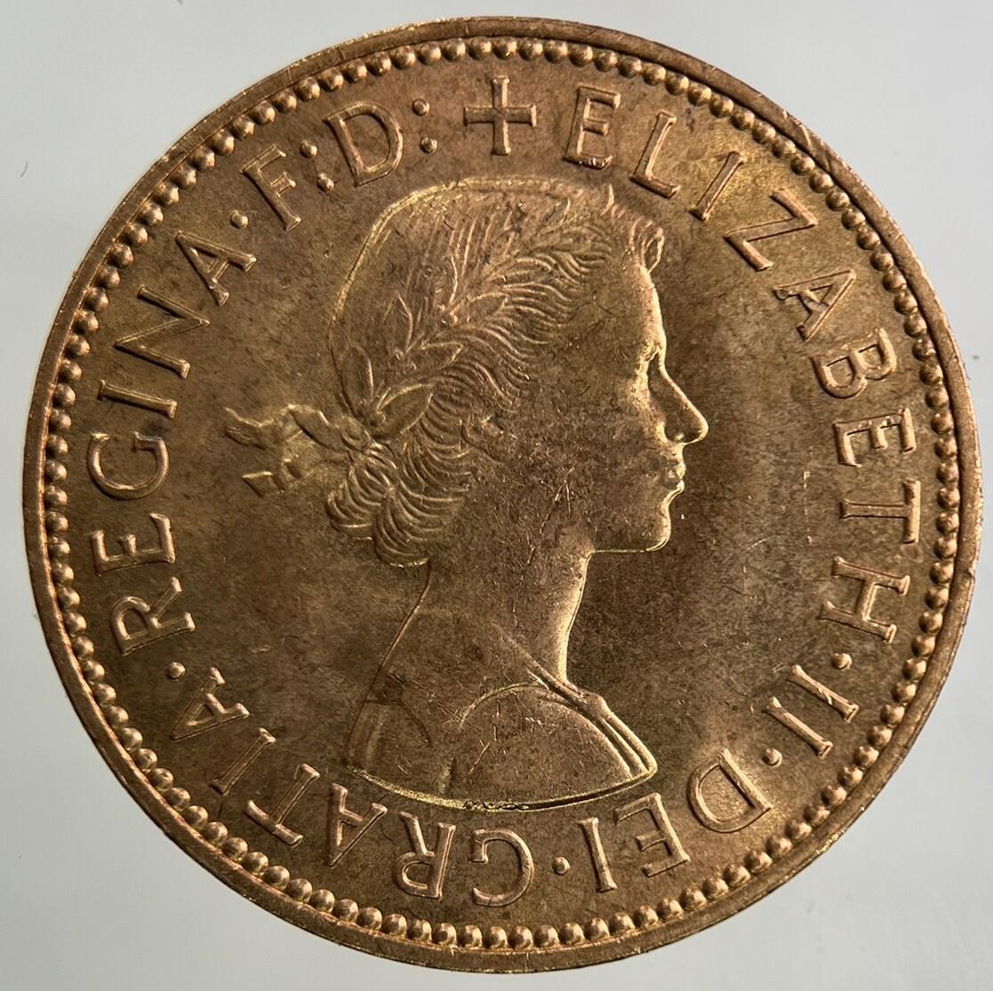 1966 Elizabeth II 2nd Half-Penny Coin | Very Fine Grade